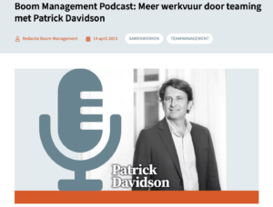 Podcast met Patrick Davidson over Teaming en Werkvuur - Interviewer Eduard van Brakel